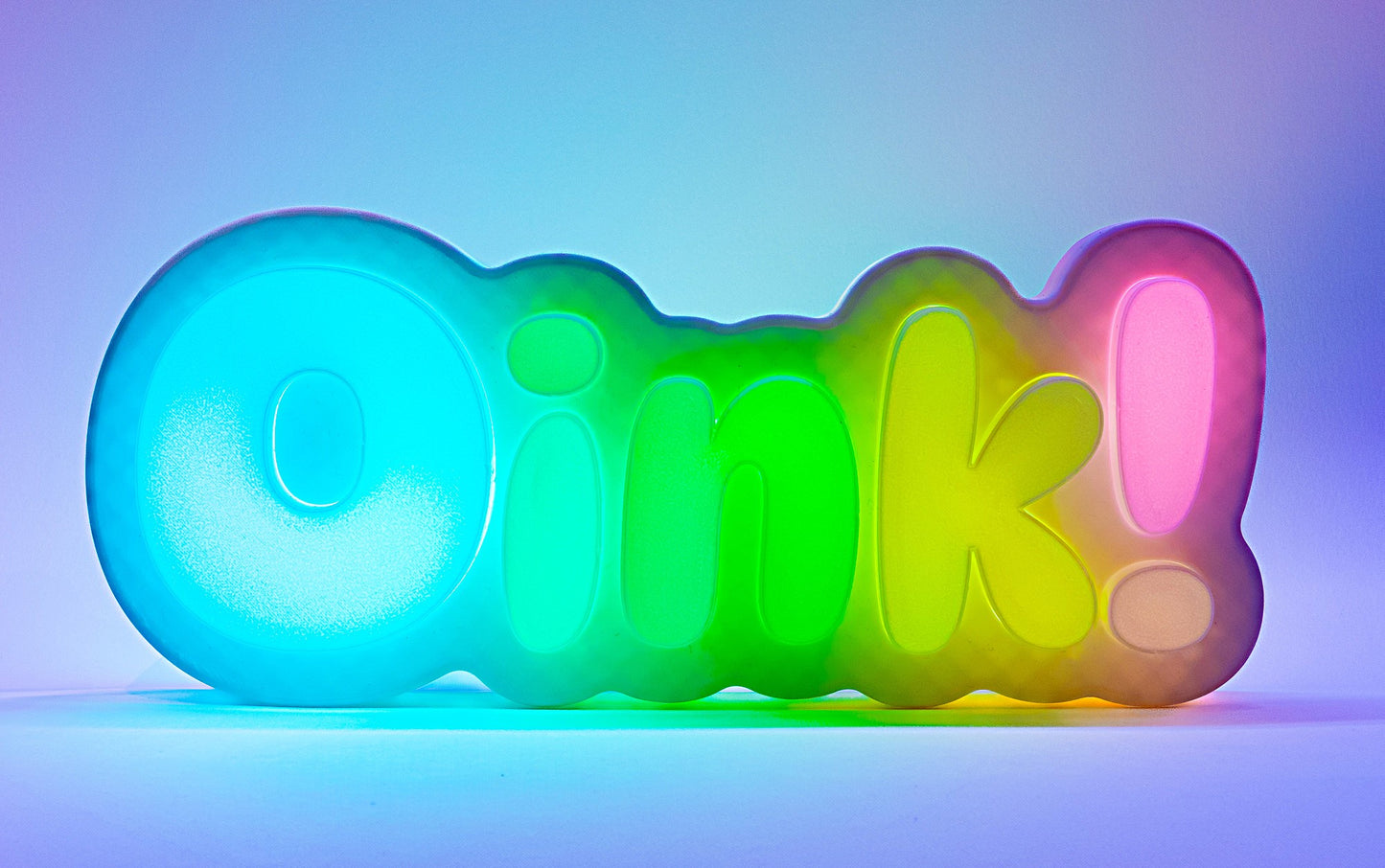 RGB OINK! sign