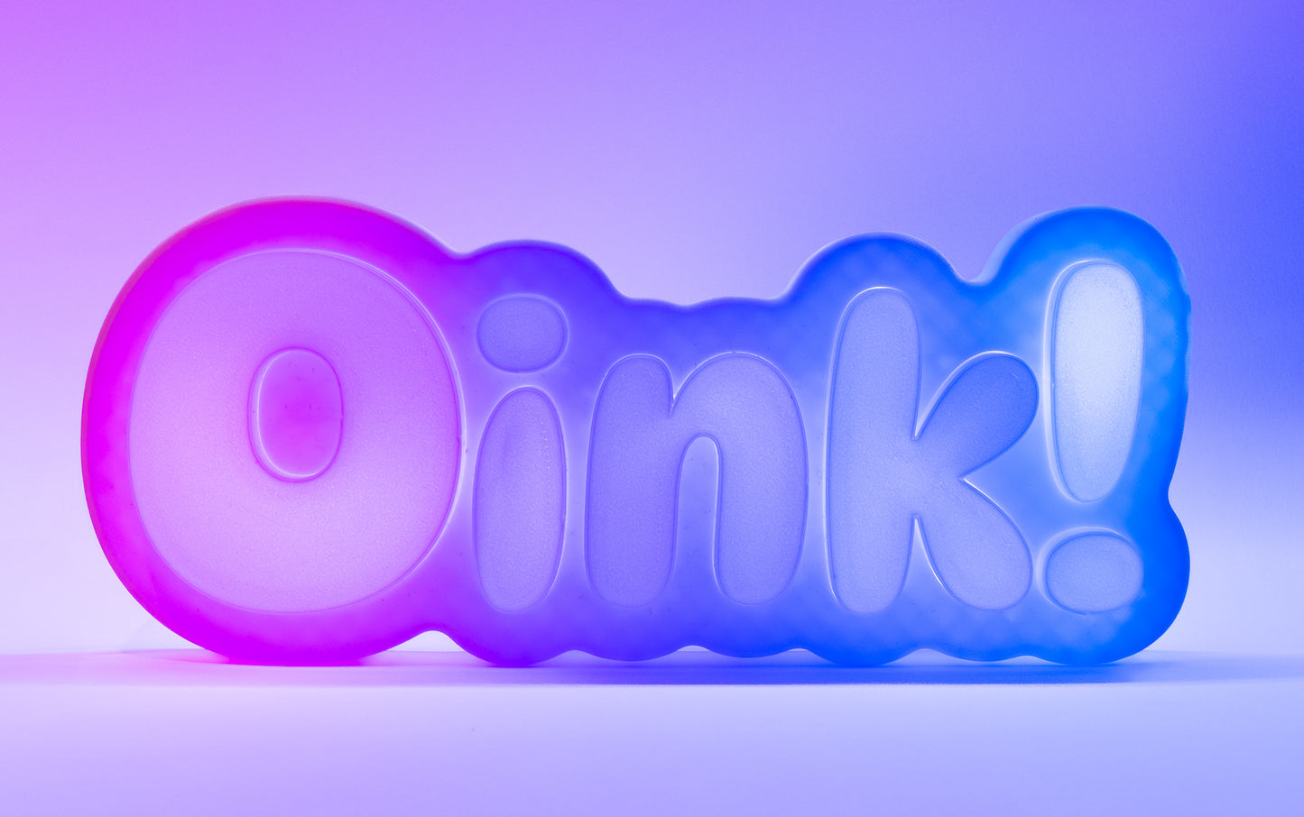 RGB OINK! sign