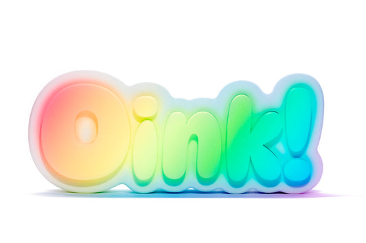 RGB OINK! sign